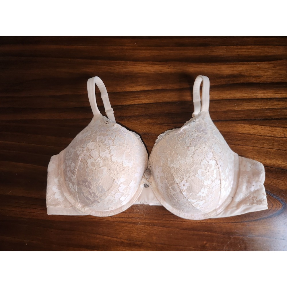 Victoria's Secret Body by Victoria Perfect Shape Lace Push-Up Bra 38D Neutral
